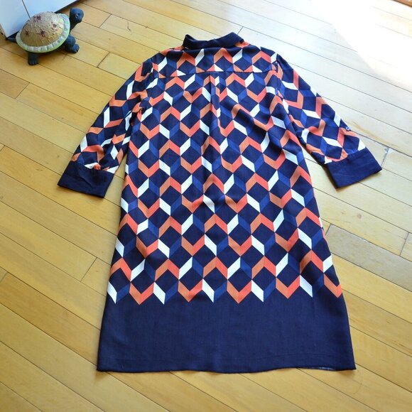 HOBBS Aubery Dress Size US 8 Navy - Picture 14 of 16